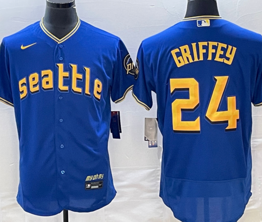 Mariners City Connect Blue-Gold Jersey - Size S to 2XL - TBE Locker