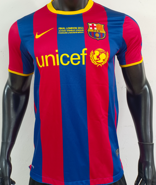 Barcelona 10/11 UCL Final London jersey