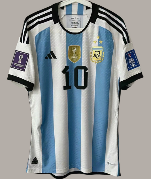 Argentina World Cup Final 2022 Messi 10 retro jersey