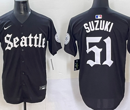 Mariners Black 5th Generation Jersey
