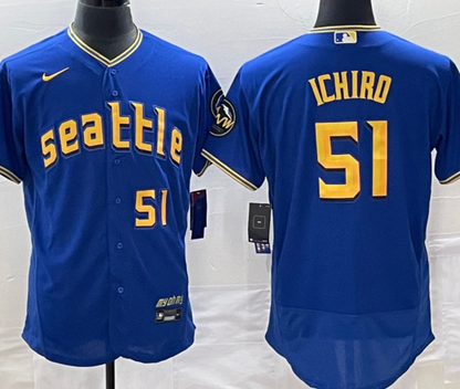 Mariners City Connect Blue-Gold Jersey
