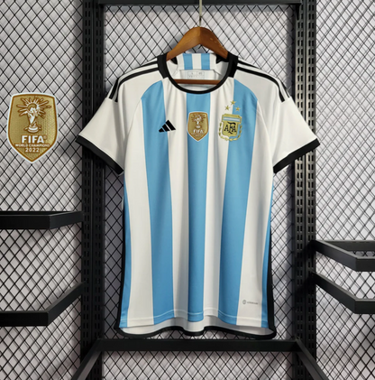 Argentina World Cup Final 2022 Messi 10 retro jersey