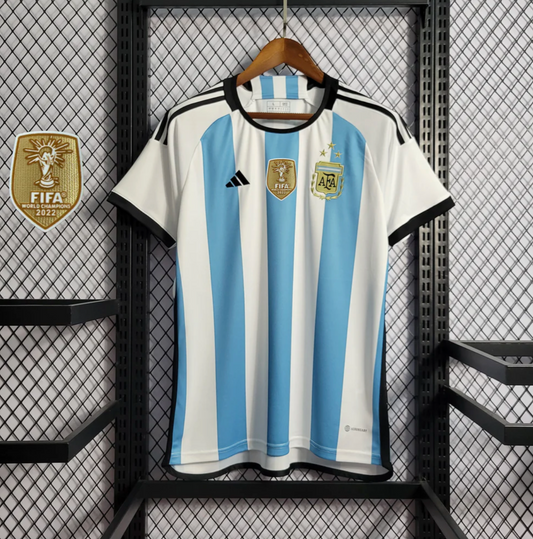 Argentina World Cup Final 2022 Messi 10 retro jersey
