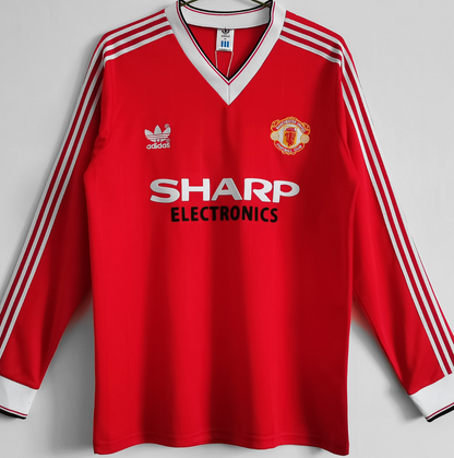 Manchester United 1983 Retro Long Sleeve Jersey – Classic Vintage Kit
