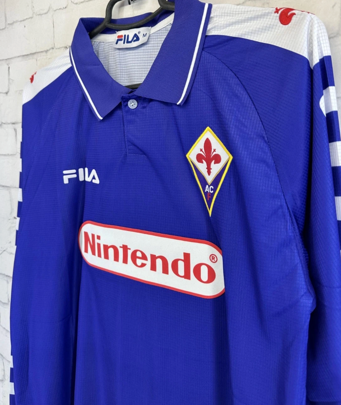 Fiorentina 1998-99 Home Long Sleeve Retro Jersey | Classic 90s Viola Soccer Shirt