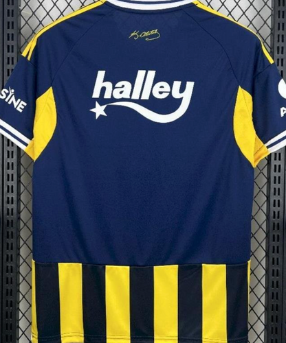 Fenerbahçe 2025/26 Home Jersey – Yellow & Navy Classic Striped Kit