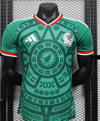 Mexico 2026 World Cup Home Jersey Green Aztec Football Shirt