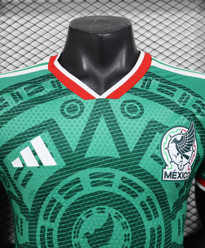 Mexico 2026 World Cup Home Jersey Green Aztec Football Shirt