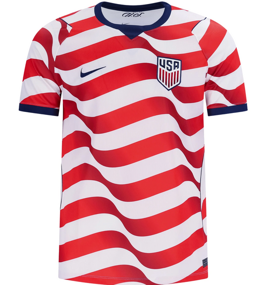 USA 2026 World Cup Home Jersey White Red Blue Football Shirt